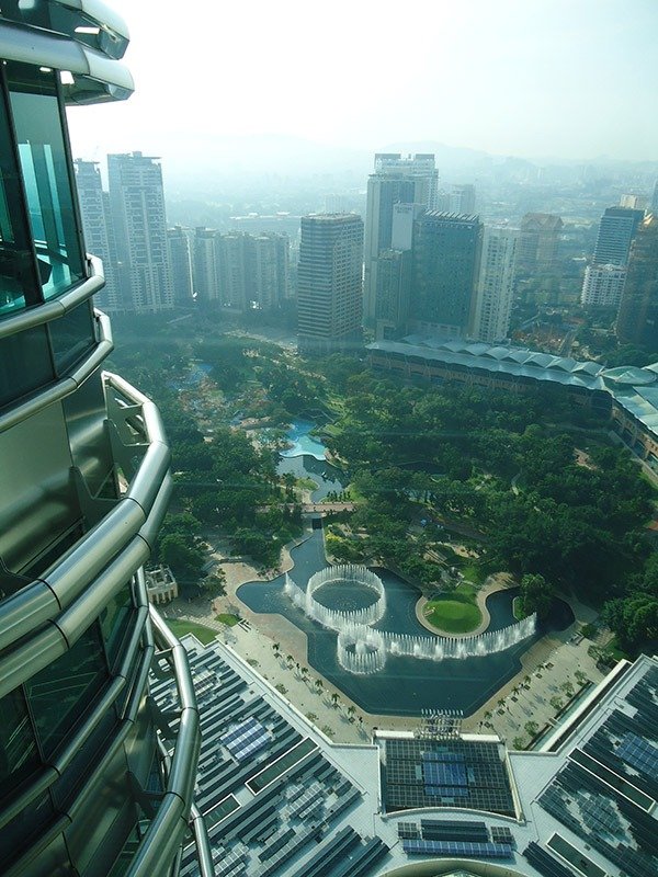 Atrações em Kuala Lumpur petronas towers vista