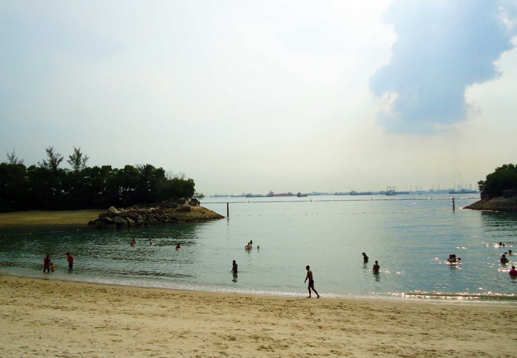praia em sentosa cingapura