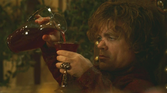 tyrion lannister drinking wine