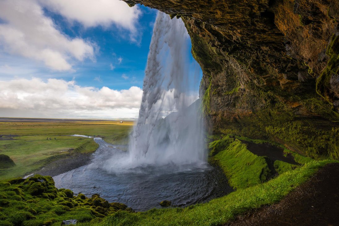fotos para amar a Islândia icebergs flutuantes Summer Seljalandsfoss cachoeira