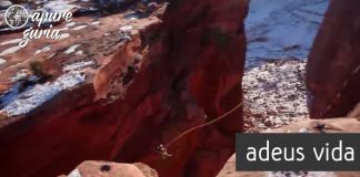 Medo de altura? Espere até ver este Swing insano em um penhasco nos EUA