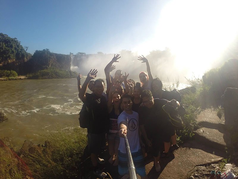 Mitando no Aventura Náutica nas Cataratas do Iguazú galera