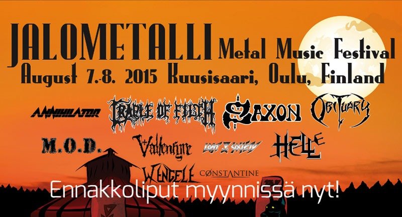 Festivais na Finlândia metal, verão e floresta jalometalli