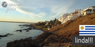 Por do sol na Casapueblo no Uruguai