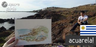 Aquarelando no Uruguai