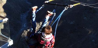 Meu primeiro Swing Nevis na Nova Zelândia