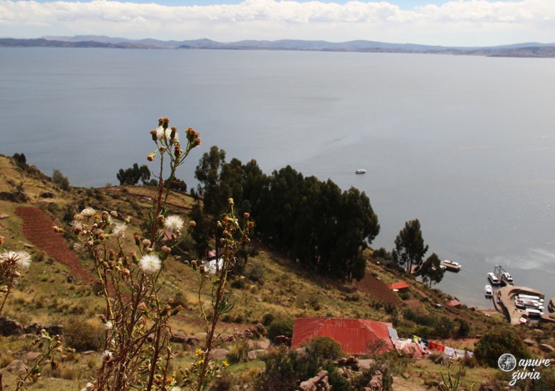 vista ilha taquile lago titicaca