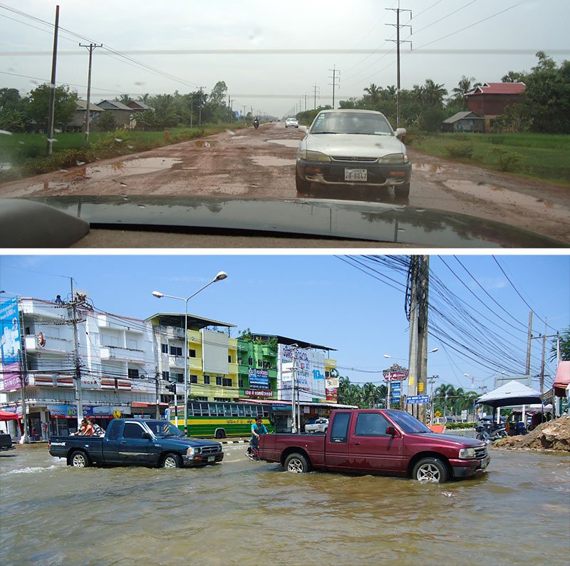 monções asia enchente tailandia camboja