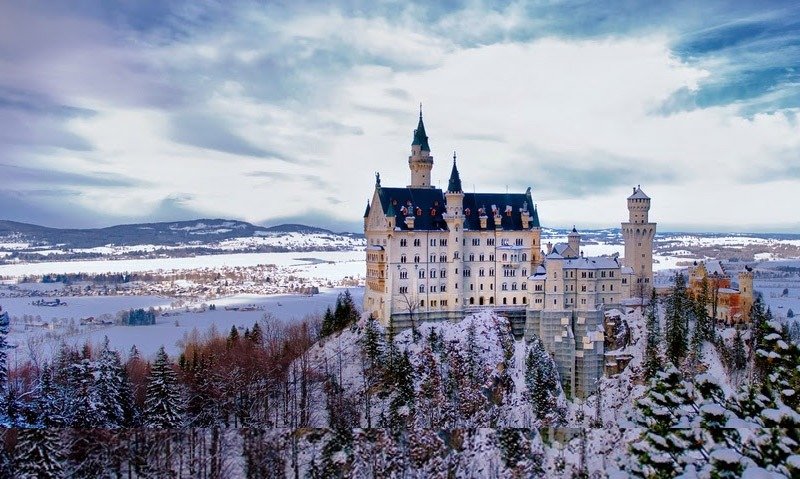 castelo neuschwanstein castelo da cinderela disney alemanha