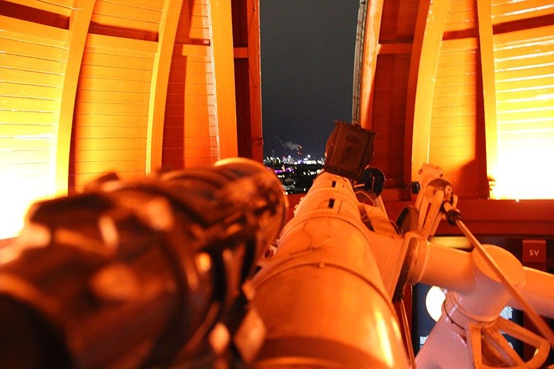 telescopio torre redonda copenhagen estrelas