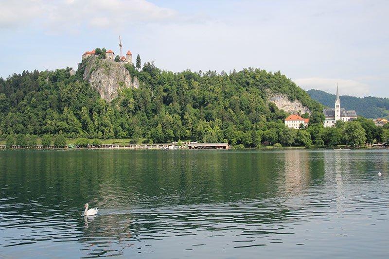 castelo igreja lago bled eslovenia