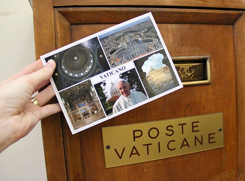 como enviar cartao postal do vaticano