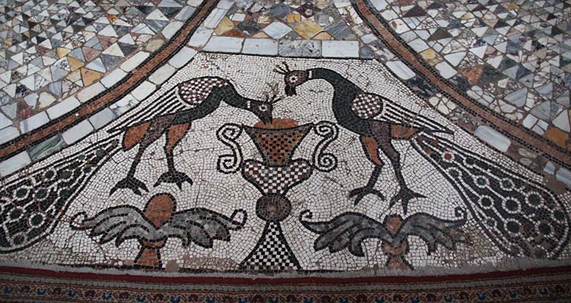 pavimento seculo 12 mosaico piso basilica murano