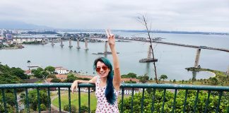 Dicas de Vila Velha: 7 atrações legais para visitar em um dia Vista do Convento da Penha, ao fundo Vitória