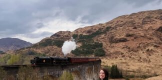 Trem no Viaduto Glenfinnan: o trem do Harry Potter na Escócia! viaduto glenfinnan jacobite train